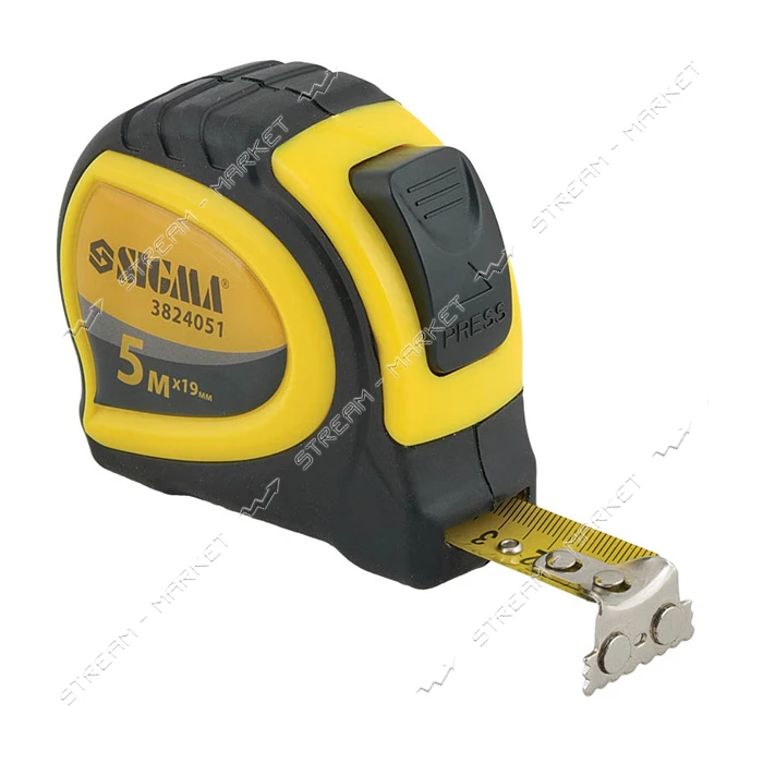 Рулетка магнитная Sigma 3824051 5м                                                                  
