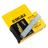 Скобы Sigma 2812101 10х0.7мм 1000шт каленые 10шт