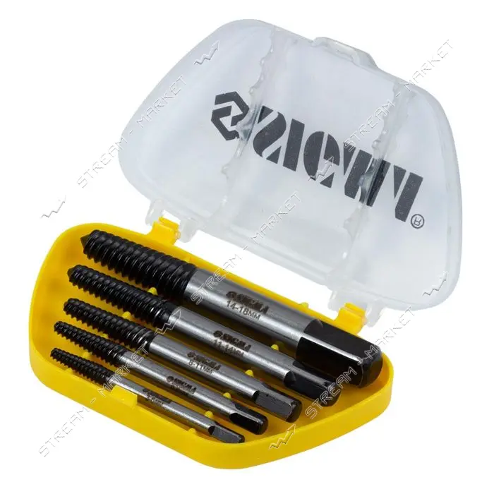 Набор сверл для выкручивания сорванных болтов Sigma 1200051 110110 O3-18мм 5шт                      