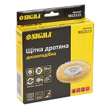 Щетка проволочная дисковая Sigma 9012111 901211 115мм латунь                                        