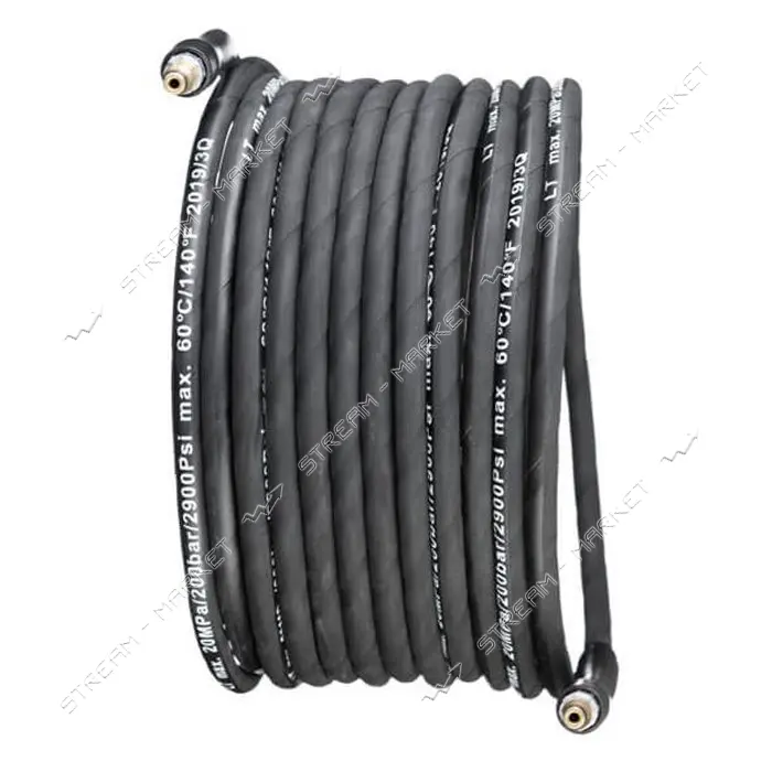 Шланг высокого давления Intertool DT-1560 к мойкам DT-1503/1504/1508/1509 200бар 10м