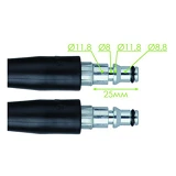 Шланг высокого давления Intertool DT-1560 к мойкам DT-1503/1504/1508/1509 200бар 10м