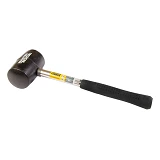 Киянка резиновая Master-Tool 02-1301 340г металлическая рукоятка черная                             
