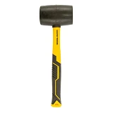 Киянка резиновая Mastertool 02-2302 450г 57мм фибергласовая ручка черная                            