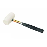 Киянка резиновая Mastertool 02-1310 металлическая рукоятка 225г белая