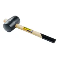 Киянка резиновая Mastertool 02-0305 рукоятка из дерева 1200г черная                                 