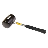 Киянка резиновая Mastertool 02-1303 металлическая рукоятка 680г черная                              