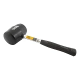 Киянка резиновая Mastertool 02-1304 металлическая рукоятка 900г черная