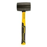 Киянка резиновая Mastertool 02-2304 900г 72мм фибергласовая ручка черная