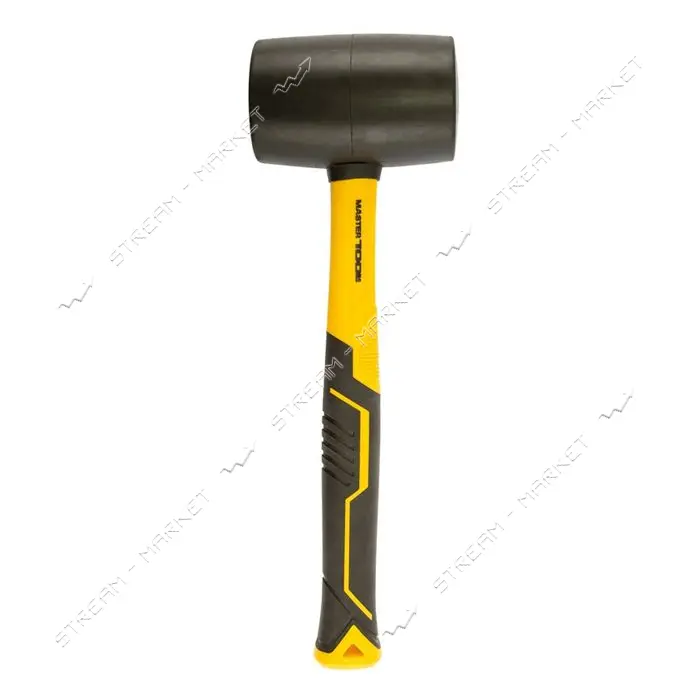 Киянка резиновая Mastertool 02-2304 900г 72мм фибергласовая ручка черная