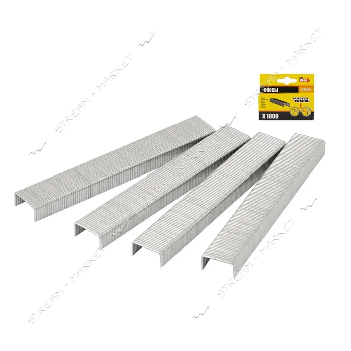 Скобы каленые MasterTool 41-0314 14мм 1000шт