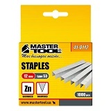 Скобы оцинкованные MASTERTOOL 41-0112 12мм 1000шт                                                   