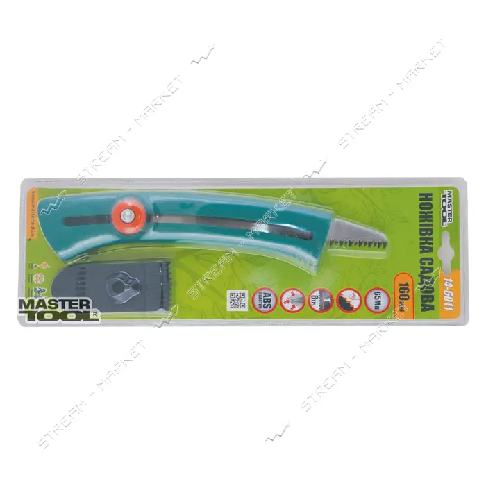 Ножовка садовая Mastertool 14-6011 складная каленый зуб 160мм