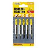 Пильное полотно Mastertool 14-2801 для лобзика по дереву Т119BО 5шт