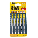 Пильное полотно Mastertool 14-2807 для лобзика по дереву Т101ВR 5шт                                 