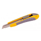 Нож Mastertool 17-0111 18мм с металлической направляющей кнопочный фиксатор плюс 2 лезвия           