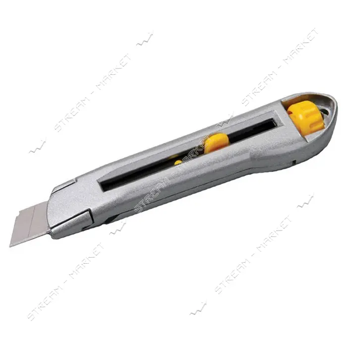 Нож Mastertool 17-0078 18мм металлический двойной фиксатор                                          