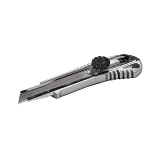 Нож Mastertool 17-0198 18мм металлический с направляющей винтовой замок