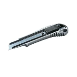 Нож Mastertool 17-0128 18мм металлический с направляющей кнопочный фиксатор                         