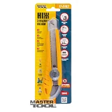 Нож Mastertool  17-0102 18мм пластиковый с металлической направляющей винтовой замок плюс 2 лезвия  