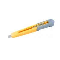 Нож Mastertool 17-0320 9мм пластиковый кнопочный фиксатор зажим для кармана                         