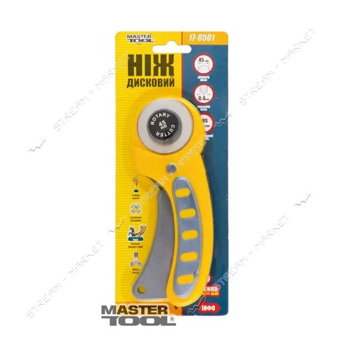 Нож Mastertool 17-0501 роликовый для ковровых покрытий