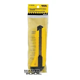 Нож Mastertool 17-0528 18мм пластиковый с металлической направляющей кнопочный фиксатор