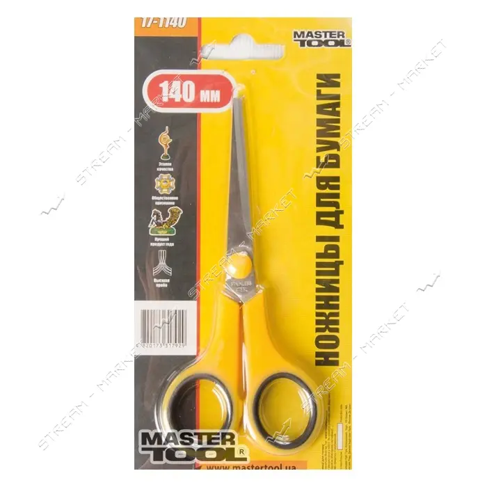 Ножницы для бумаги Master-Tool 17-1140 140мм