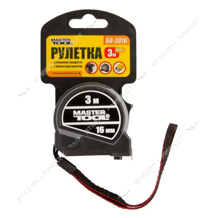 Рулетка MasterTool 60-3016 16мм 3м                                                                  