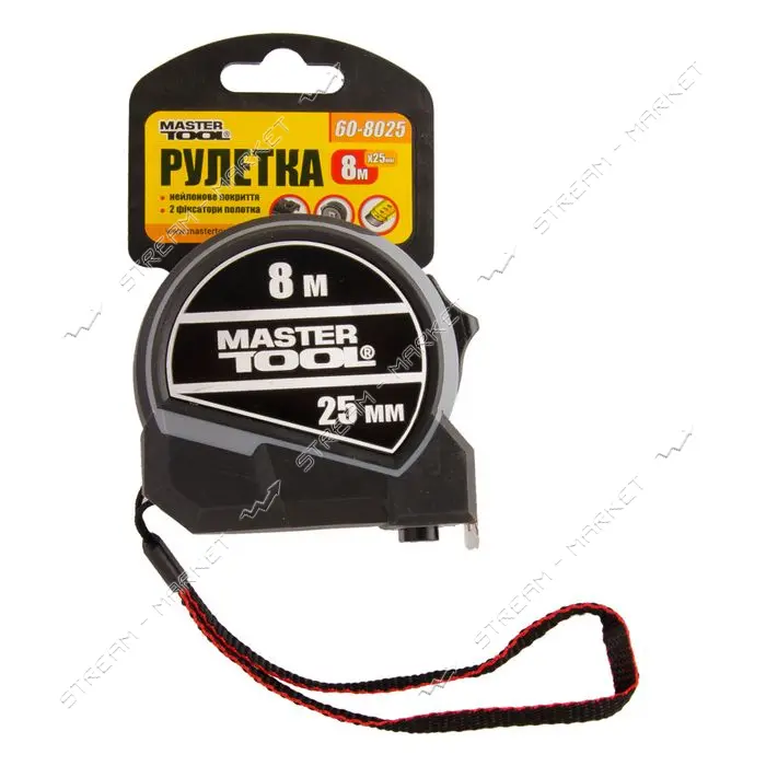 Рулетка MasterTool 60-8025 25мм 8м