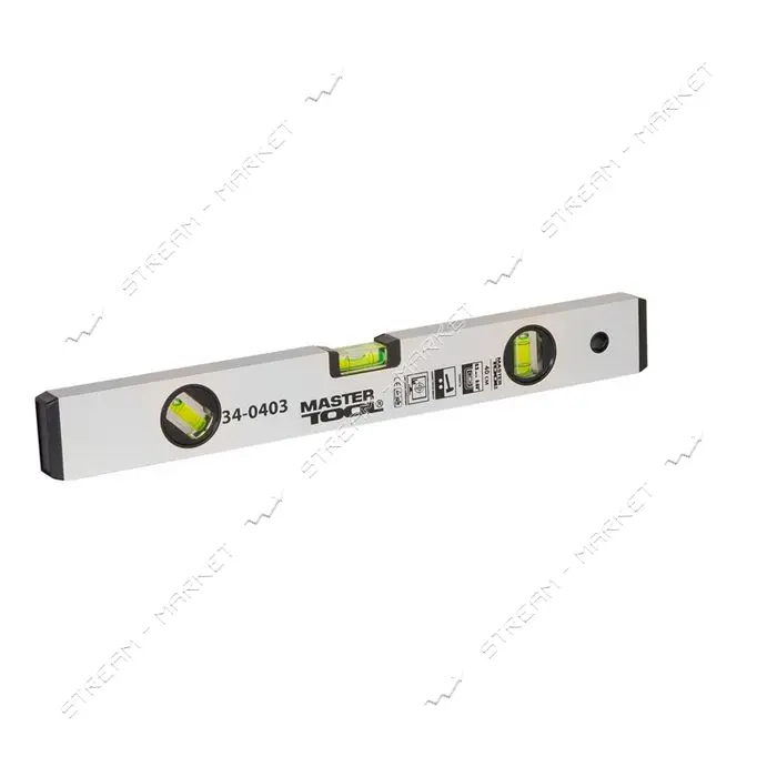 Уровень усиленный MasterTool 34-0403 40см 3 капсулы