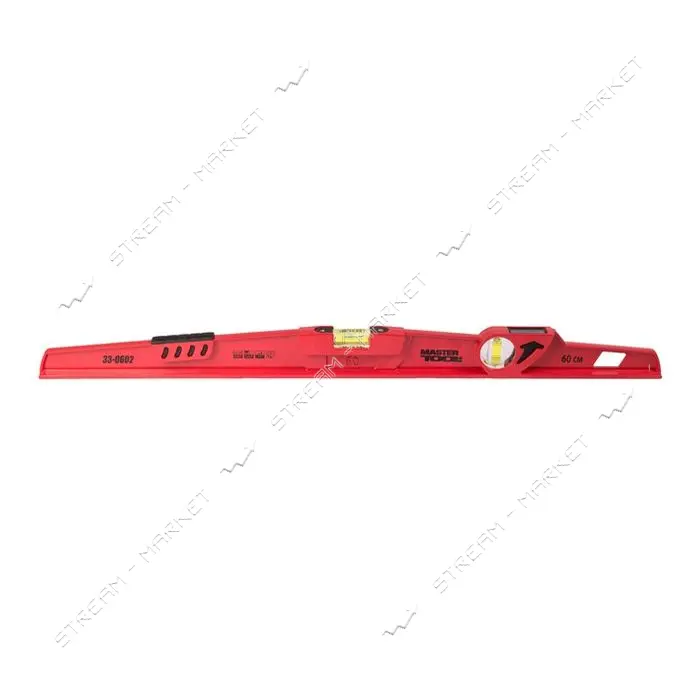 Уровень каменщика ударный Master-Tool 33-0602 60см с зеркальцем 2 капсулы
