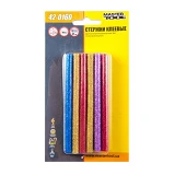 Стержни клеевые Mastertool 42-0160 7.2х100мм 12шт цветные перламутровые