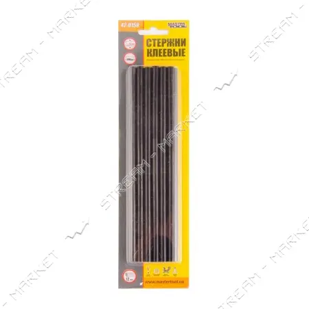Стержни клеевые Mastertool 42-0158 7.2х200мм 12шт черные
