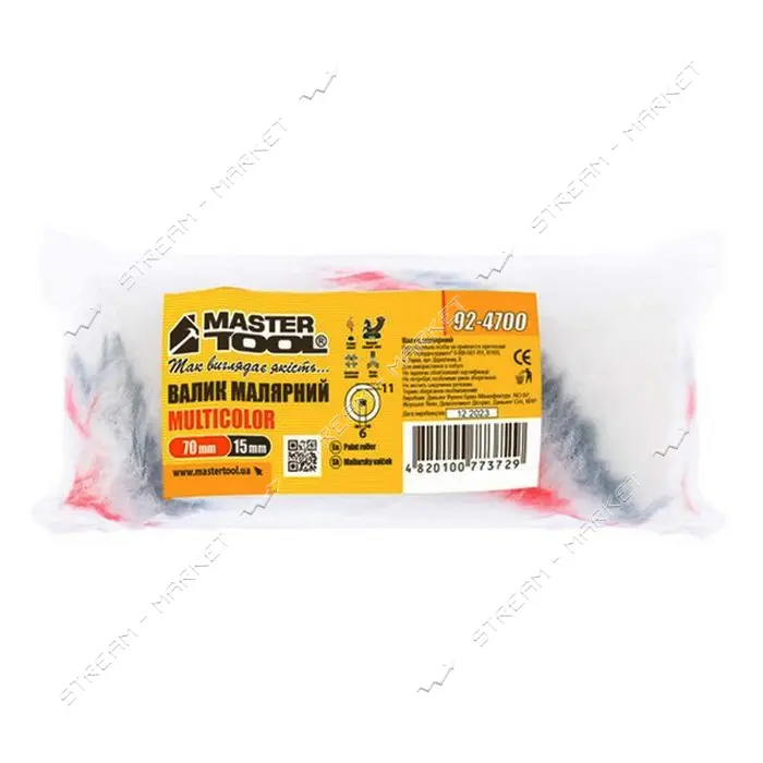 Минивалик Mastertool 92-4700 Мультиколор d6мм 15x70x11мм                                            