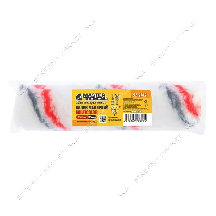 Минивалик Mastertool 92-4702 Мультиколор d6мм 15x150x11мм