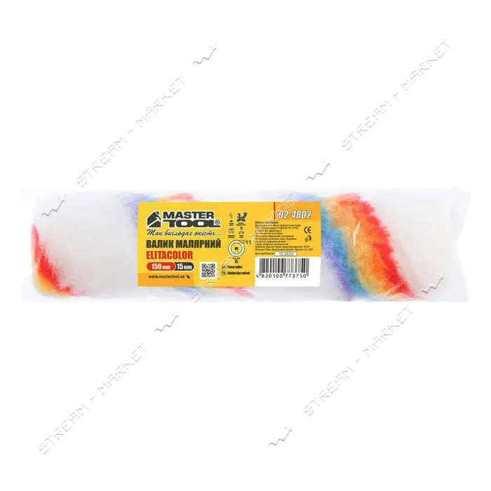 Минивалик Mastertool 92-4802 Элитаколор d6мм 15x150x11мм