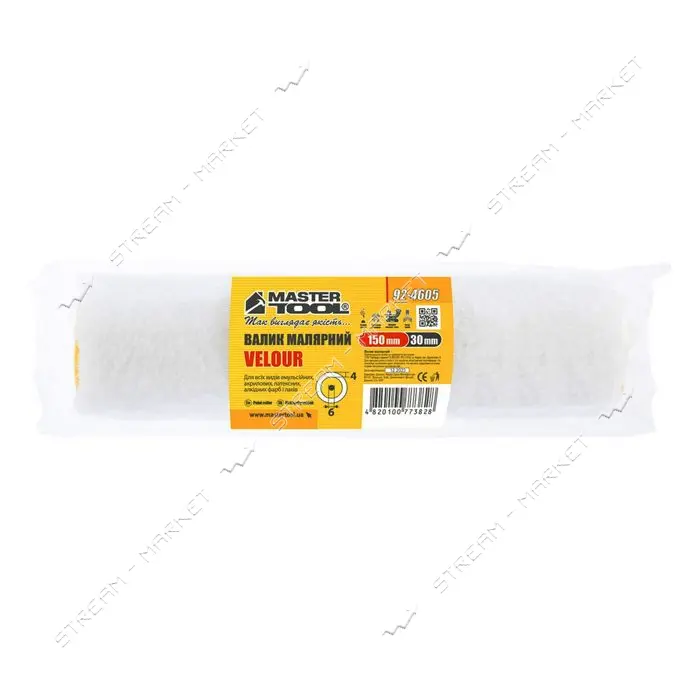 Минивалик Mastertool 92-4605 Велюр Миди d6мм 30x150x4мм