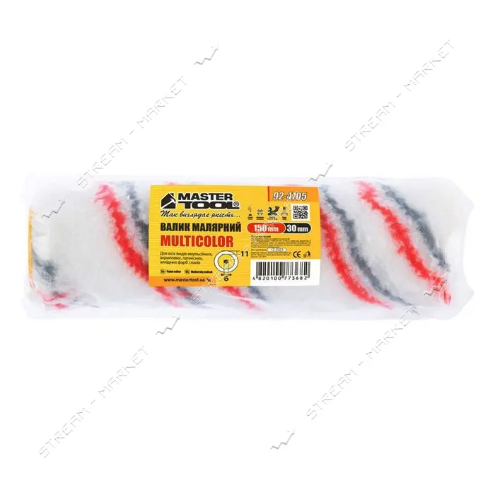 Минивалик Mastertool 92-4705 Мультиколор Миди d6мм 30x150x11мм                                      