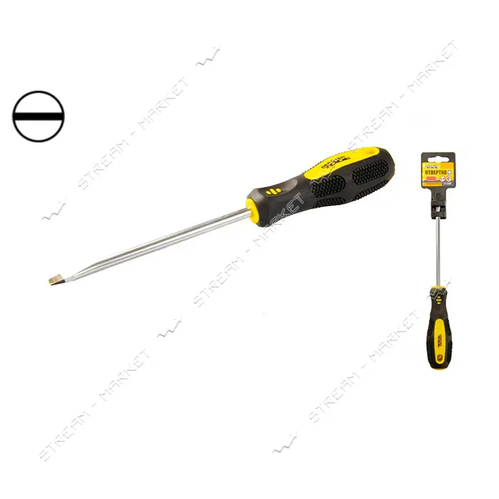 Отвертка плоская Mastertool 48-5412 SL4x125                                                         
