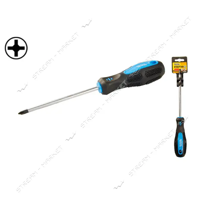 Отвертка крестовая Mastertool 48-5075 РН0x75
