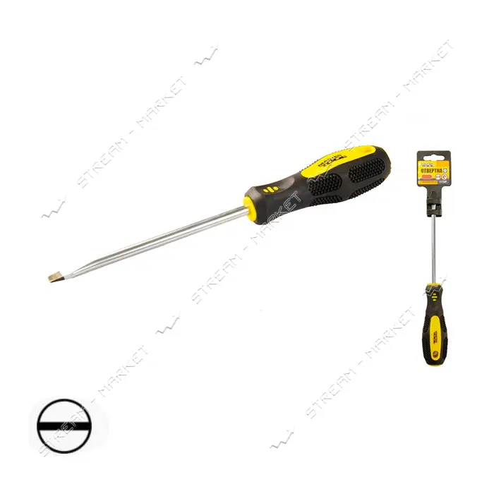 Отвертка плоская Mastertool 48-5612 SL6x125                                                         