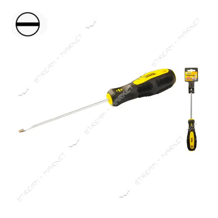 Отвертка плоская Mastertool 48-5620 SL6x200                                                         