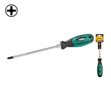 Отвертка крестовая Mastertool 48-8210 РН2x100 усиленная