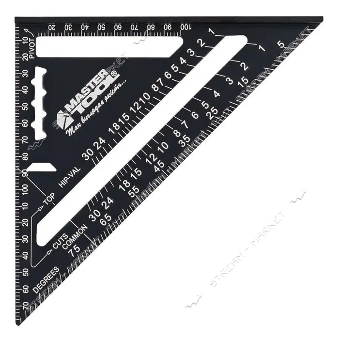 Угольник плотника MasterTool 30-3518 SWANSON алюминиевый 180мм