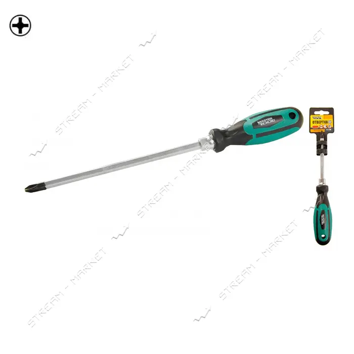 Отвертка крестовая Mastertool 45-8320 РН3x200 усиленная                                             