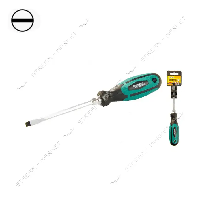 Отвертка плоская Mastertool 49-5575 SL5x75 усиленная                                                