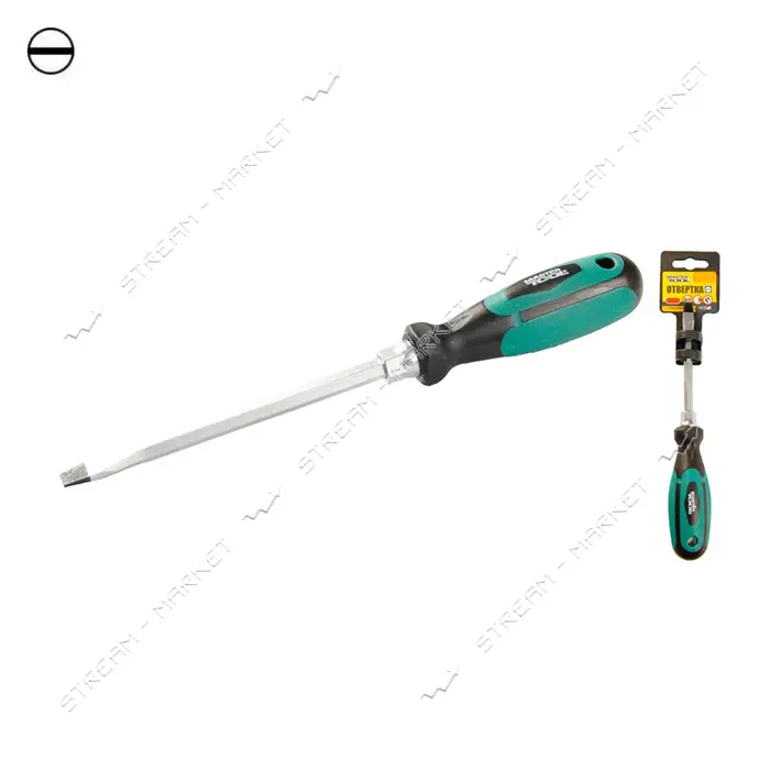 Отвертка плоская Mastertool 45-8820 SL8x200 усиленная