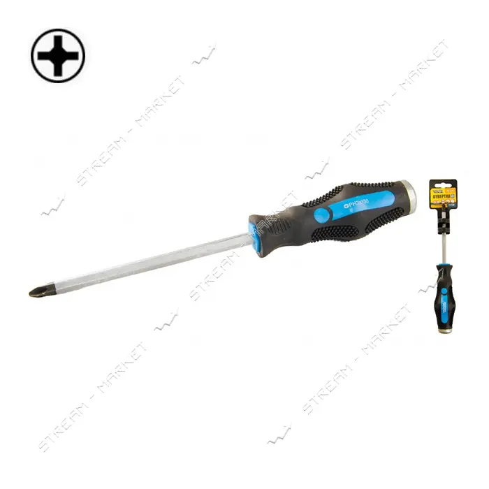 Отвертка крестовая Mastertool 49-5210 РН2x100 ударная                                               