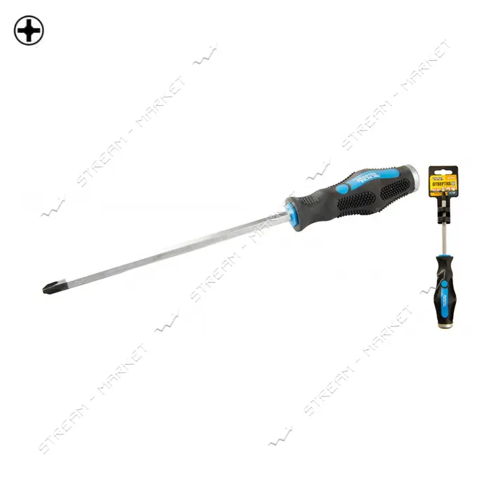 Отвертка крестовая Mastertool 49-5320 РН3x200 ударная                                               